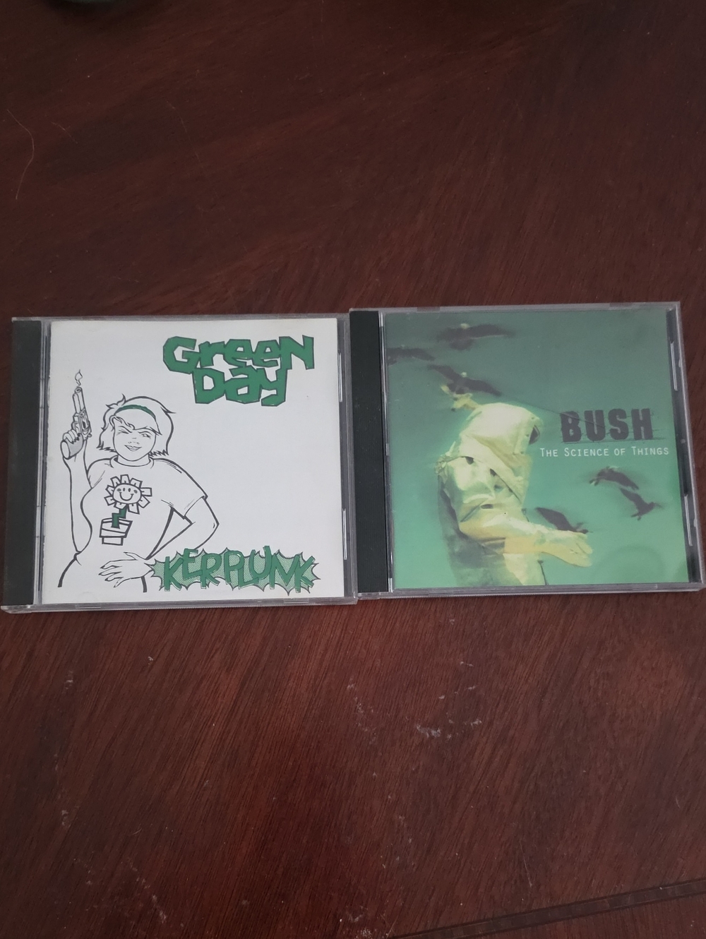 Green Day Kerplunk & Bush The Science of Things CD Set - Green Cover Art